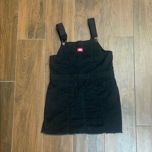 Dickies Black Overall Dress with Adjustable Straps